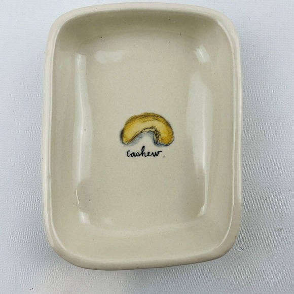 Rae Dunn Nut Dishes & Tray Serving Set of 4 Cashew Pistachio Almond Discontinued - Picture 4 of 9